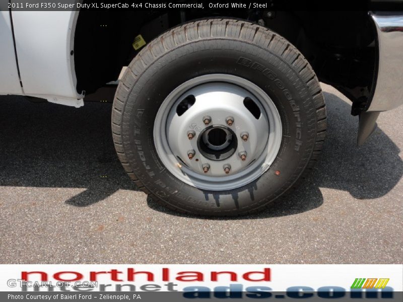 Oxford White / Steel 2011 Ford F350 Super Duty XL SuperCab 4x4 Chassis Commercial