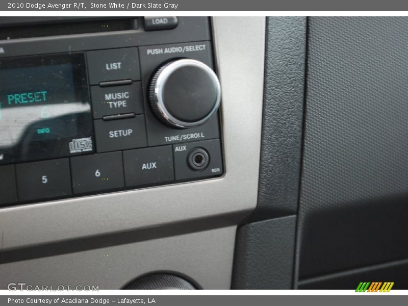 Stone White / Dark Slate Gray 2010 Dodge Avenger R/T