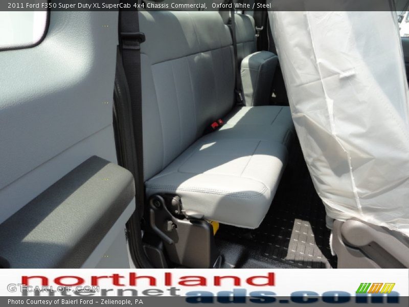 Oxford White / Steel 2011 Ford F350 Super Duty XL SuperCab 4x4 Chassis Commercial
