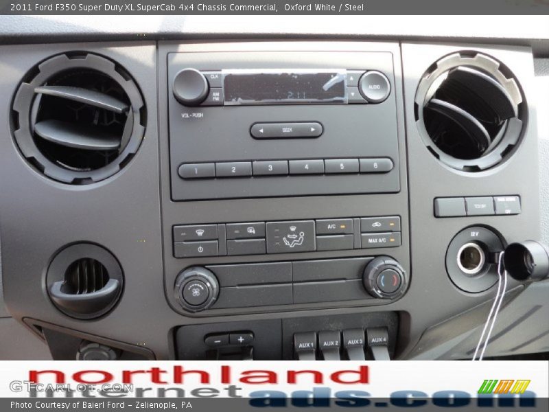 Oxford White / Steel 2011 Ford F350 Super Duty XL SuperCab 4x4 Chassis Commercial