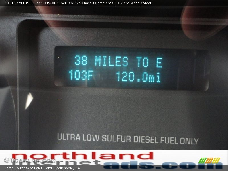 Oxford White / Steel 2011 Ford F350 Super Duty XL SuperCab 4x4 Chassis Commercial