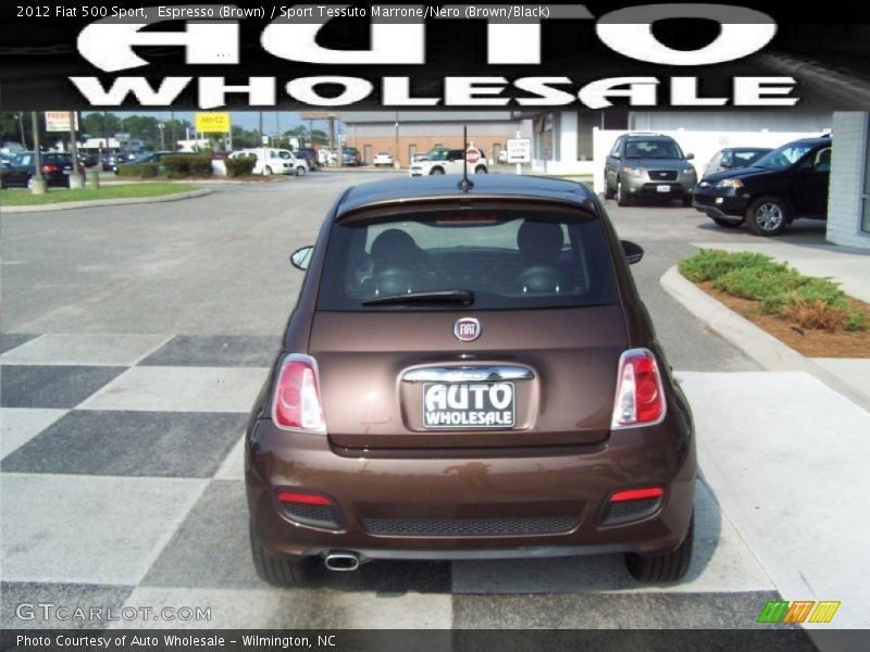 Espresso (Brown) / Sport Tessuto Marrone/Nero (Brown/Black) 2012 Fiat 500 Sport