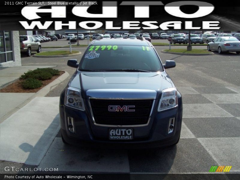 Steel Blue Metallic / Jet Black 2011 GMC Terrain SLT