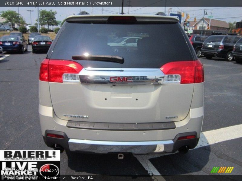 Gold Mist Metallic / Brownstone 2010 GMC Terrain SLT AWD