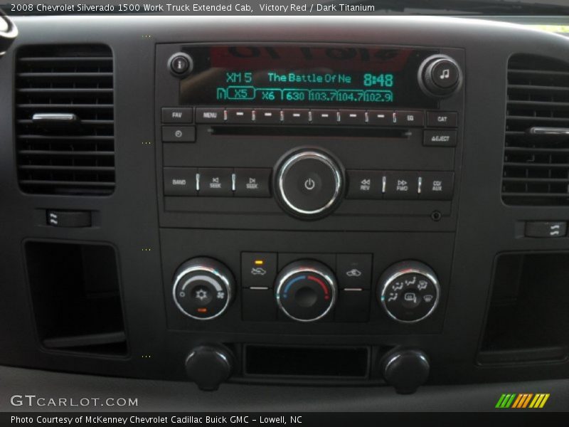 Victory Red / Dark Titanium 2008 Chevrolet Silverado 1500 Work Truck Extended Cab