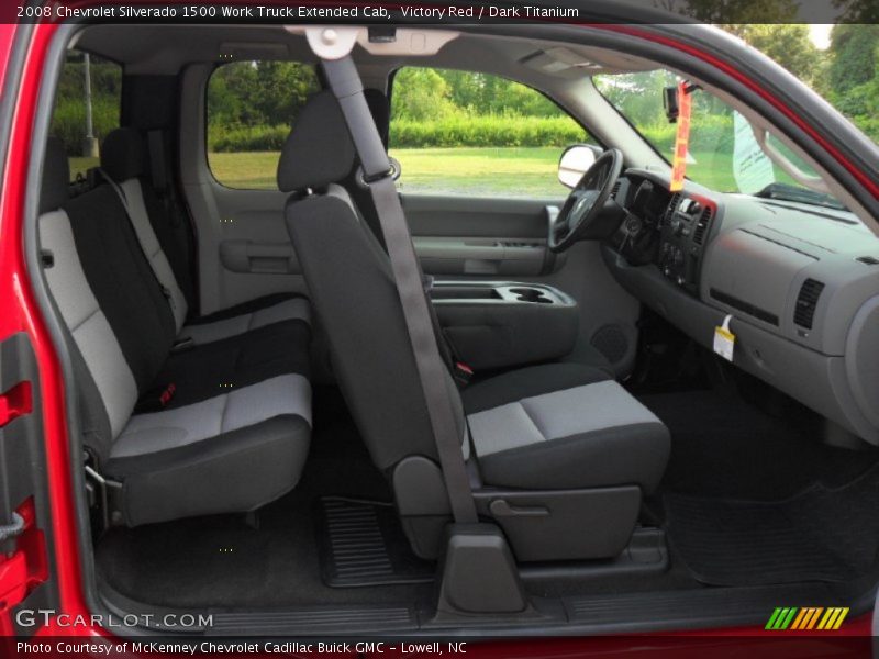 Victory Red / Dark Titanium 2008 Chevrolet Silverado 1500 Work Truck Extended Cab