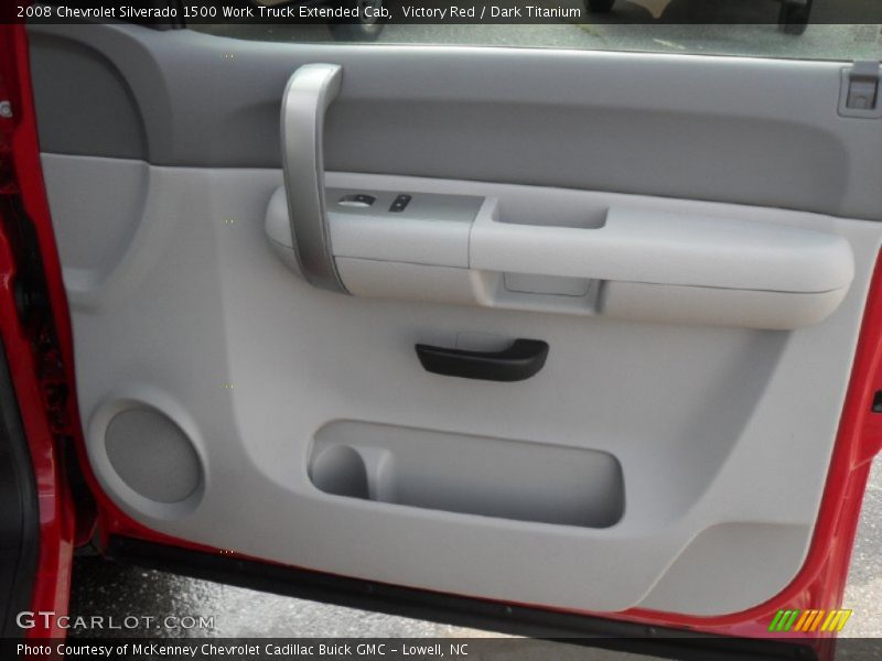 Victory Red / Dark Titanium 2008 Chevrolet Silverado 1500 Work Truck Extended Cab