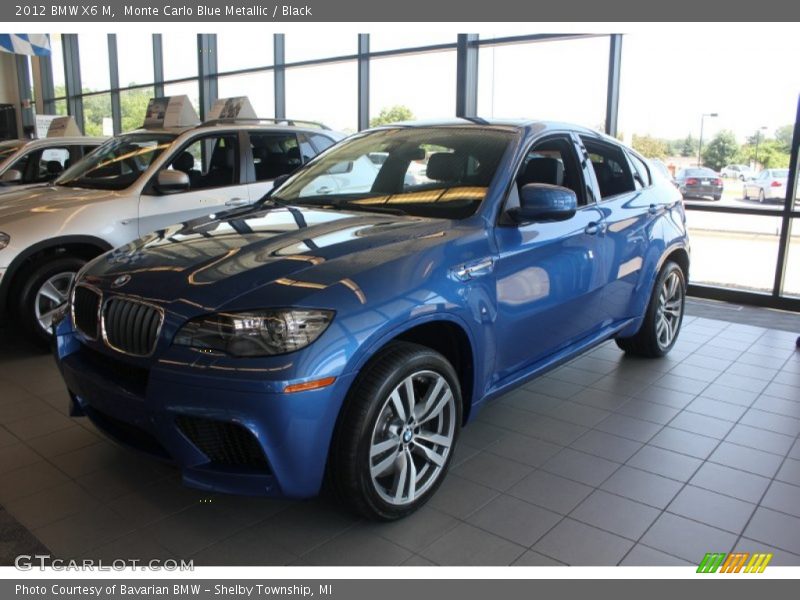 Monte Carlo Blue Metallic / Black 2012 BMW X6 M