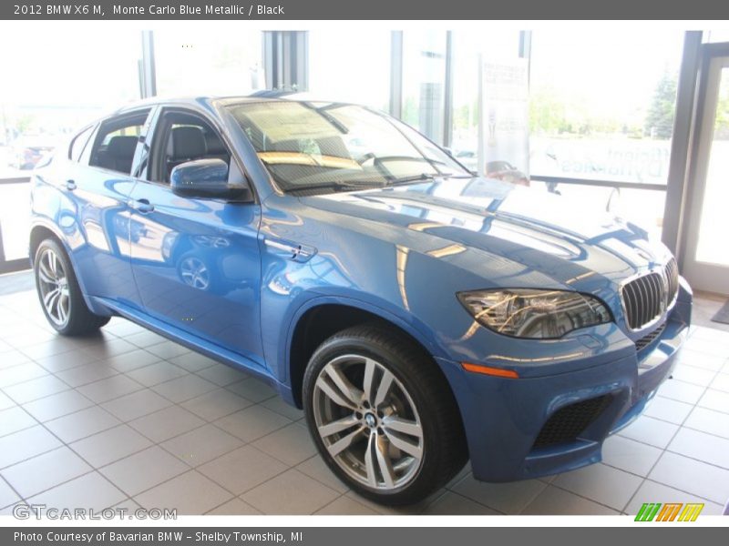 Monte Carlo Blue Metallic / Black 2012 BMW X6 M