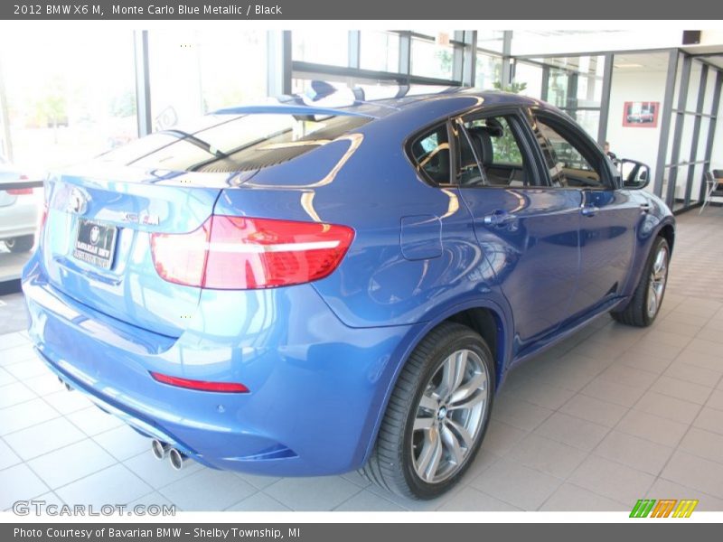 Monte Carlo Blue Metallic / Black 2012 BMW X6 M