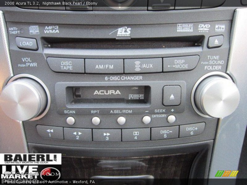 Nighthawk Black Pearl / Ebony 2008 Acura TL 3.2