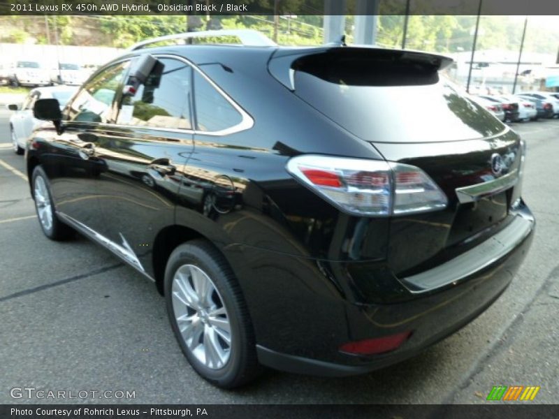 Obsidian Black / Black 2011 Lexus RX 450h AWD Hybrid