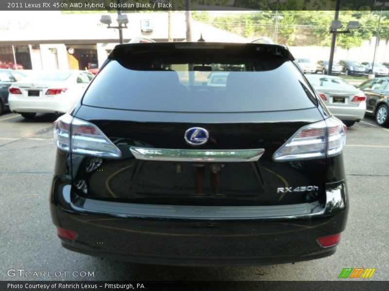 Obsidian Black / Black 2011 Lexus RX 450h AWD Hybrid