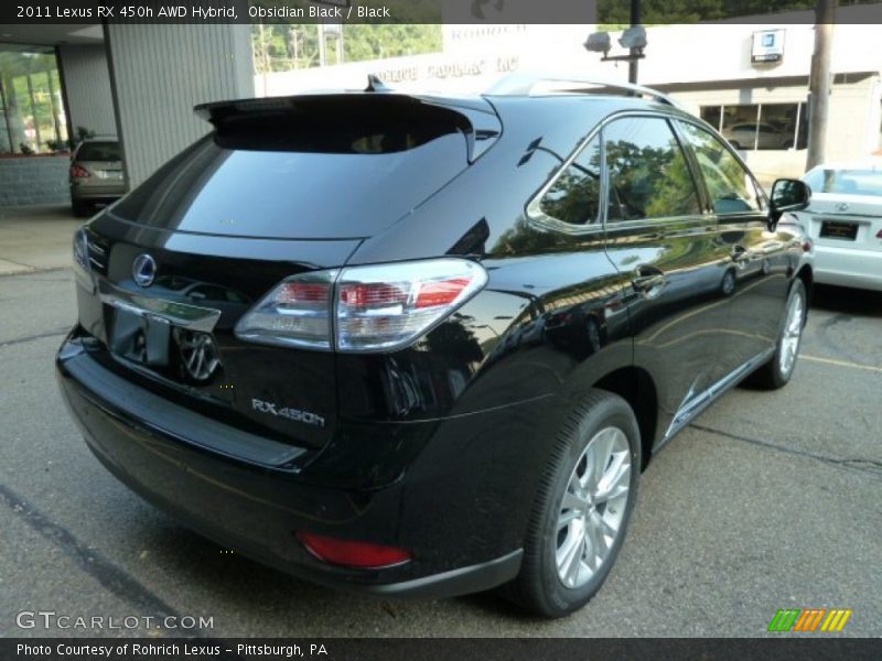 Obsidian Black / Black 2011 Lexus RX 450h AWD Hybrid