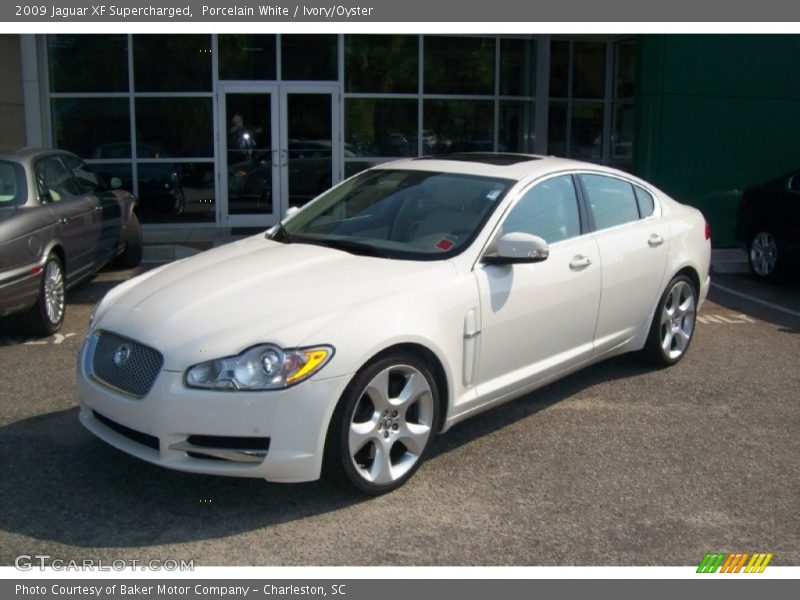Porcelain White / Ivory/Oyster 2009 Jaguar XF Supercharged