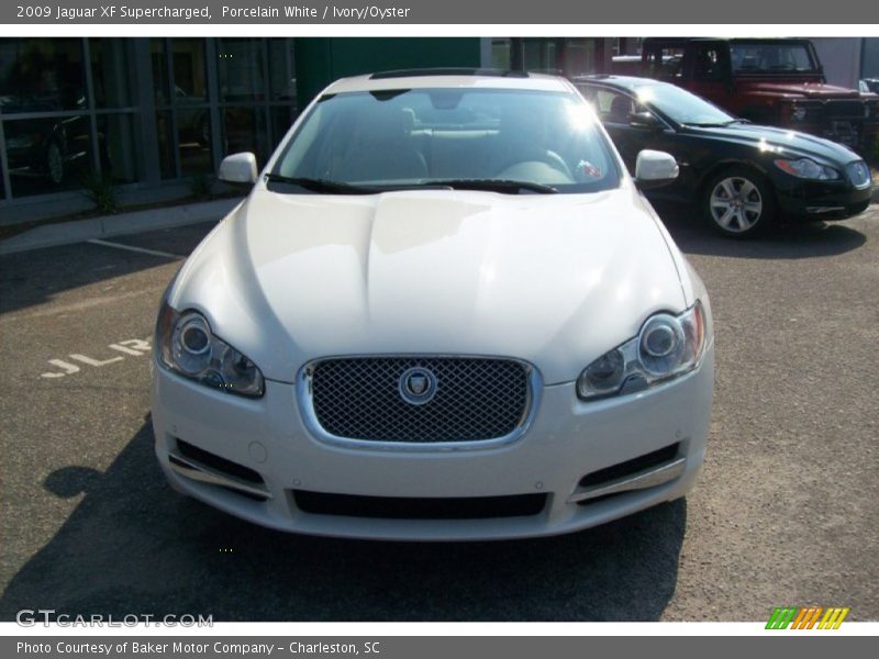 Porcelain White / Ivory/Oyster 2009 Jaguar XF Supercharged