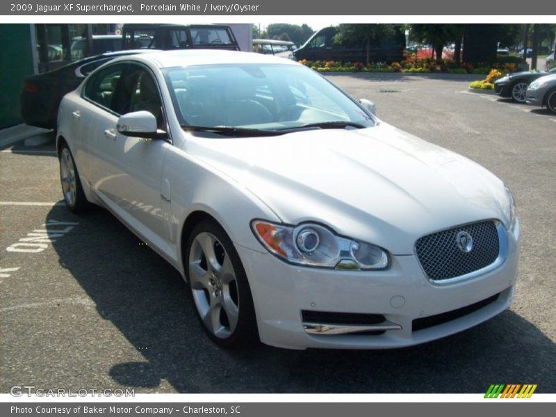 Porcelain White / Ivory/Oyster 2009 Jaguar XF Supercharged