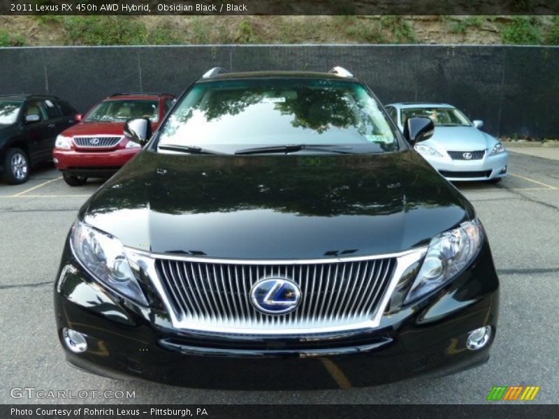 Obsidian Black / Black 2011 Lexus RX 450h AWD Hybrid