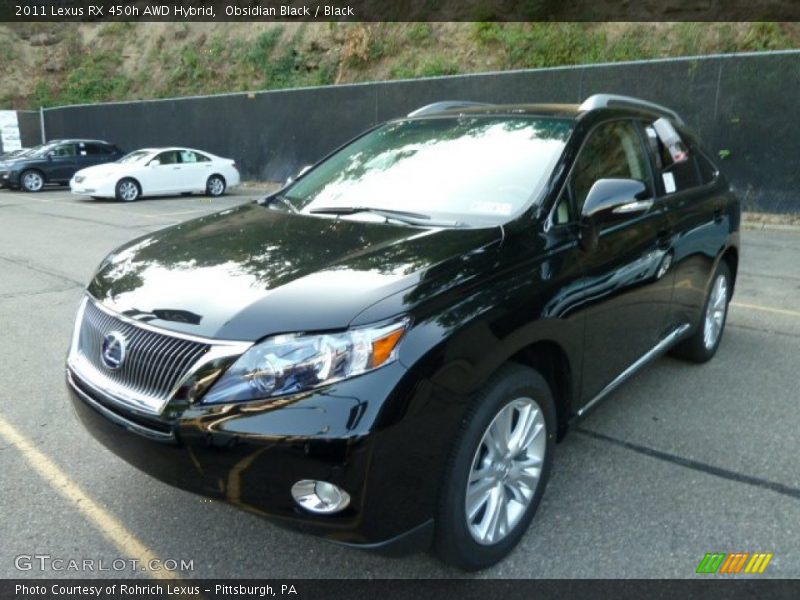 Obsidian Black / Black 2011 Lexus RX 450h AWD Hybrid