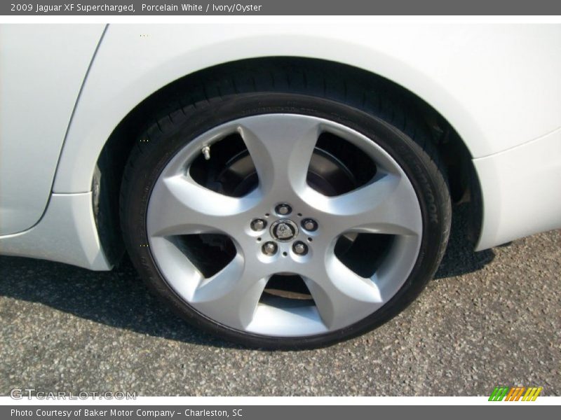 Porcelain White / Ivory/Oyster 2009 Jaguar XF Supercharged