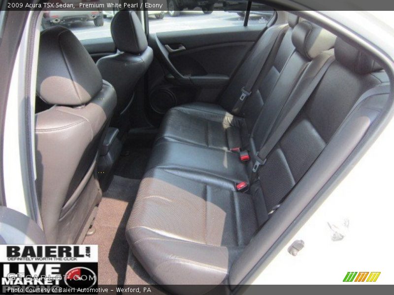 Premium White Pearl / Ebony 2009 Acura TSX Sedan