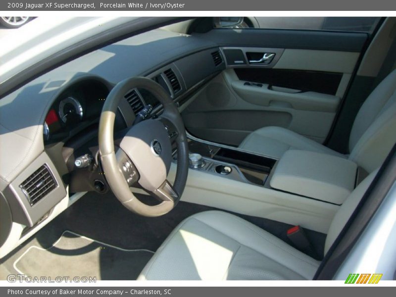 Porcelain White / Ivory/Oyster 2009 Jaguar XF Supercharged