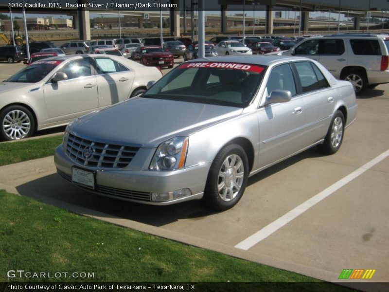 Radiant Silver / Titanium/Dark Titanium 2010 Cadillac DTS