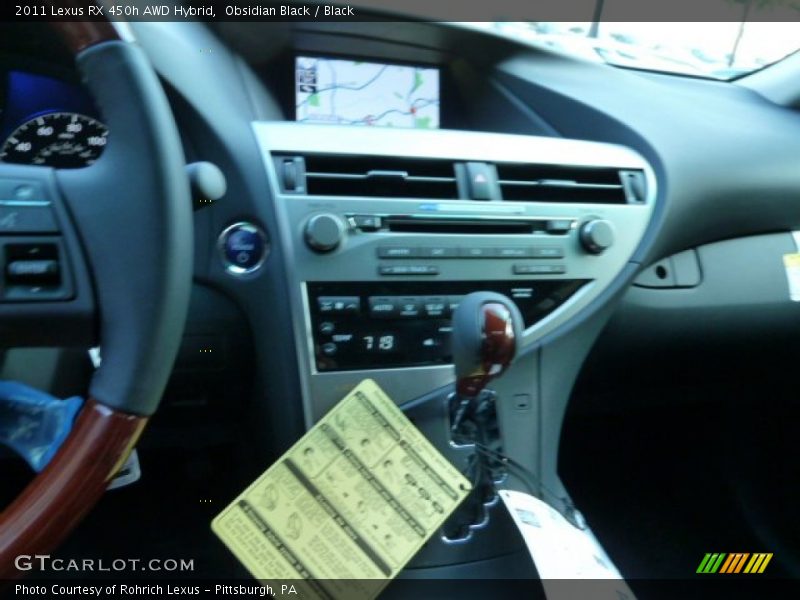 Obsidian Black / Black 2011 Lexus RX 450h AWD Hybrid