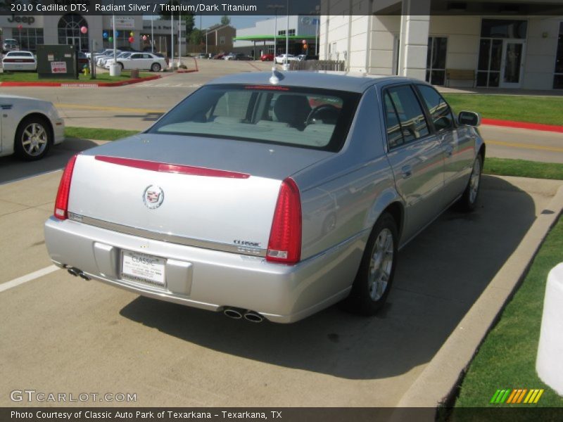 Radiant Silver / Titanium/Dark Titanium 2010 Cadillac DTS