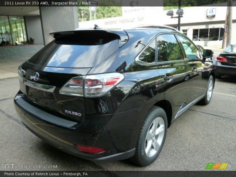 Stargazer Black / Black 2011 Lexus RX 350 AWD