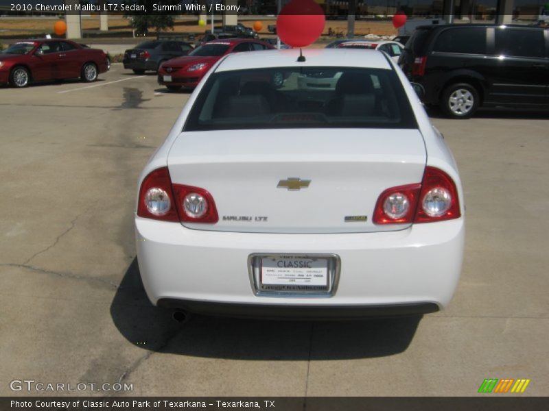 Summit White / Ebony 2010 Chevrolet Malibu LTZ Sedan