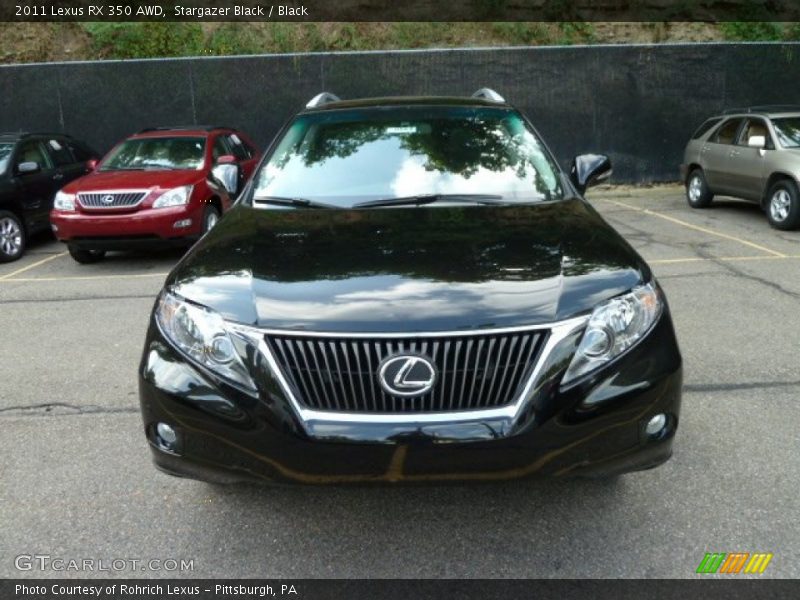 Stargazer Black / Black 2011 Lexus RX 350 AWD