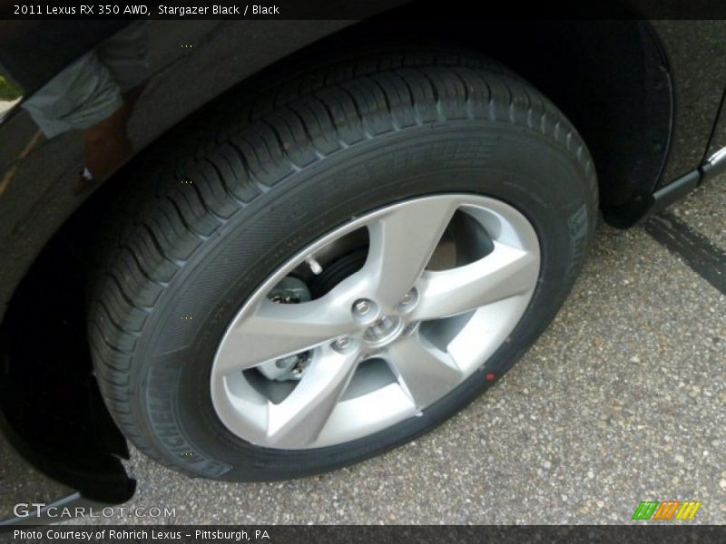 Stargazer Black / Black 2011 Lexus RX 350 AWD