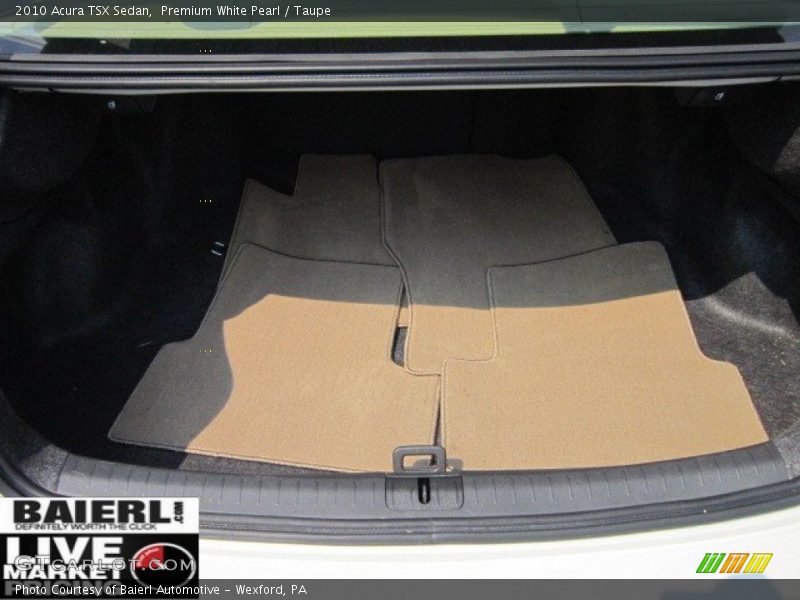 Premium White Pearl / Taupe 2010 Acura TSX Sedan