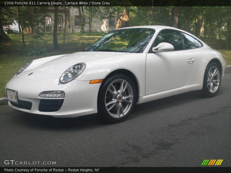 Carrara White / Stone Grey 2009 Porsche 911 Carrera Coupe