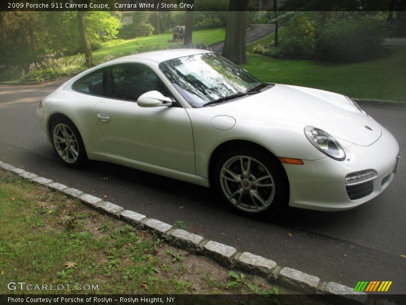 Carrara White / Stone Grey 2009 Porsche 911 Carrera Coupe