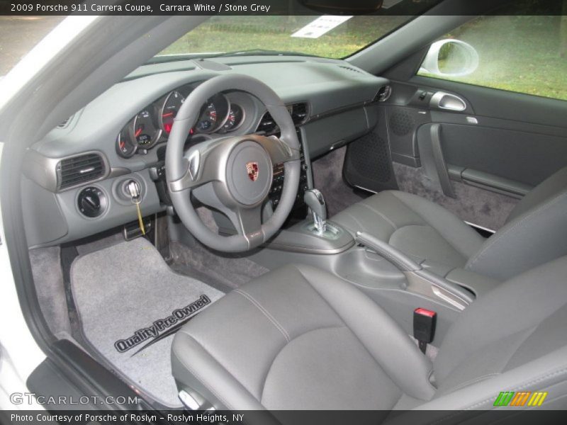 Carrara White / Stone Grey 2009 Porsche 911 Carrera Coupe