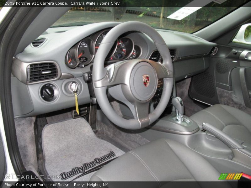Carrara White / Stone Grey 2009 Porsche 911 Carrera Coupe