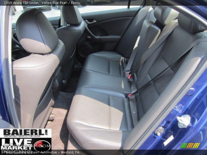 Vortex Blue Pearl / Ebony 2009 Acura TSX Sedan