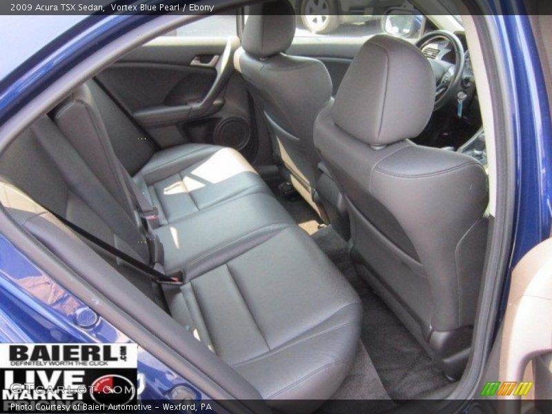 Vortex Blue Pearl / Ebony 2009 Acura TSX Sedan