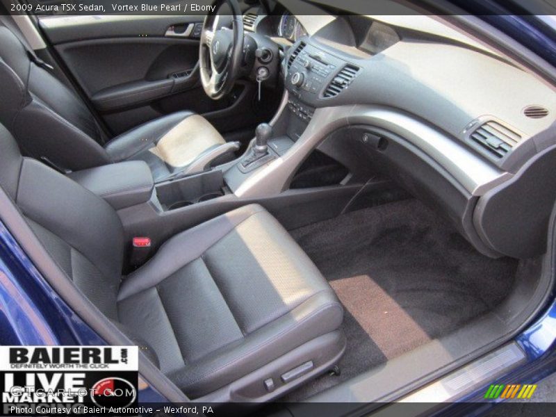 Vortex Blue Pearl / Ebony 2009 Acura TSX Sedan