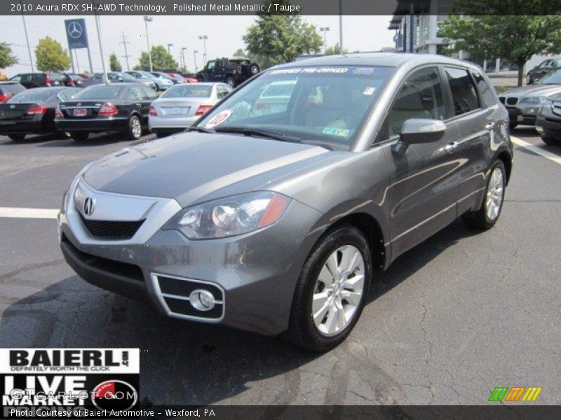 Polished Metal Metallic / Taupe 2010 Acura RDX SH-AWD Technology