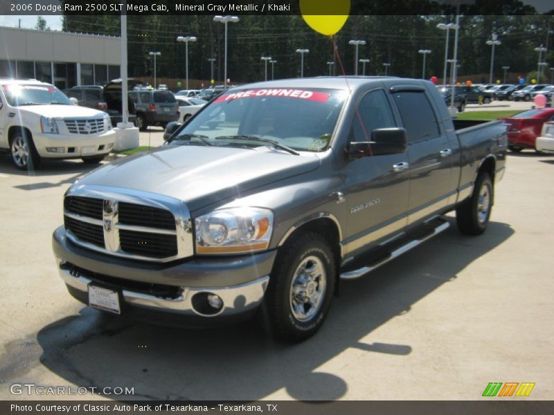 Mineral Gray Metallic / Khaki 2006 Dodge Ram 2500 SLT Mega Cab