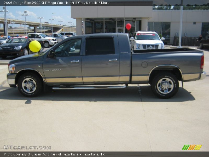 Mineral Gray Metallic / Khaki 2006 Dodge Ram 2500 SLT Mega Cab