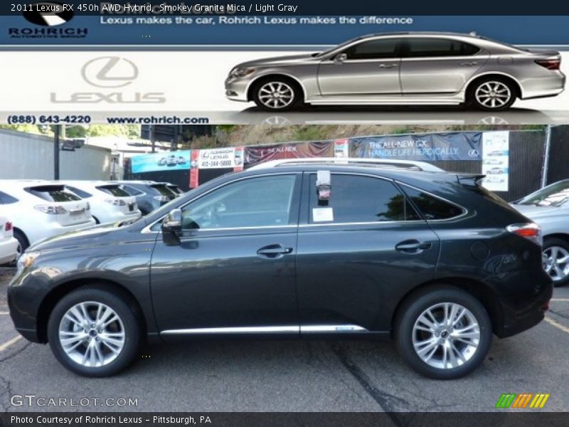 Smokey Granite Mica / Light Gray 2011 Lexus RX 450h AWD Hybrid