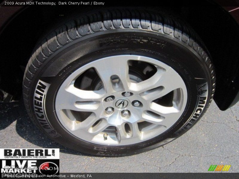 Dark Cherry Pearl / Ebony 2009 Acura MDX Technology