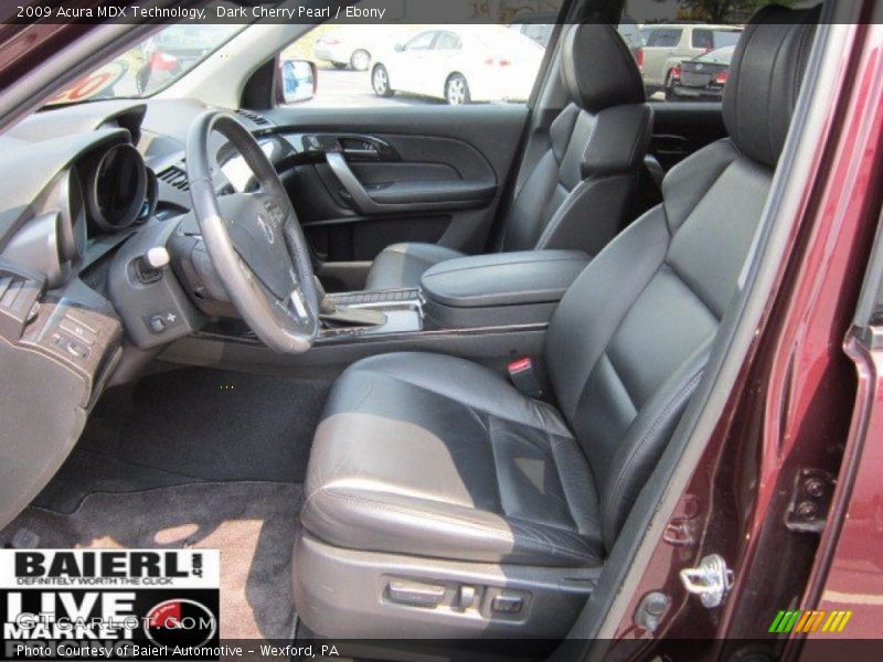Dark Cherry Pearl / Ebony 2009 Acura MDX Technology