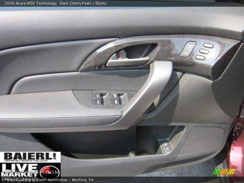 Dark Cherry Pearl / Ebony 2009 Acura MDX Technology