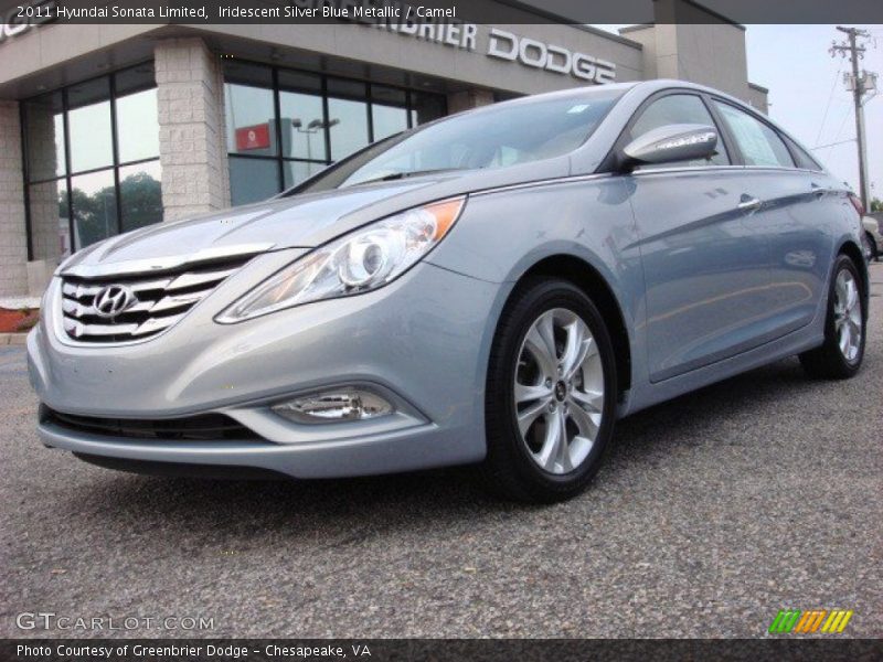 Iridescent Silver Blue Metallic / Camel 2011 Hyundai Sonata Limited