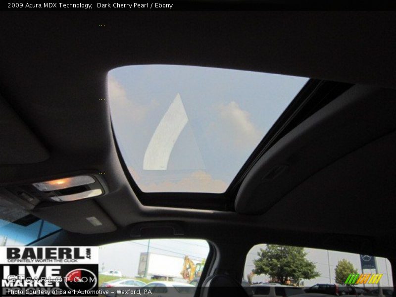 Dark Cherry Pearl / Ebony 2009 Acura MDX Technology